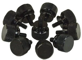 InLine Rändelschrauben für Gehäuse, schwarz, 10er-Pack