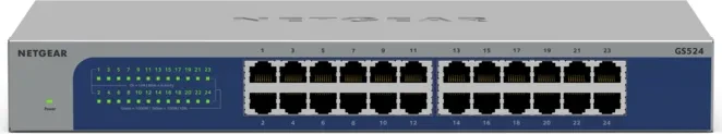 Netgear GS500 Desktop Gigabit Switch, 24x RJ-45