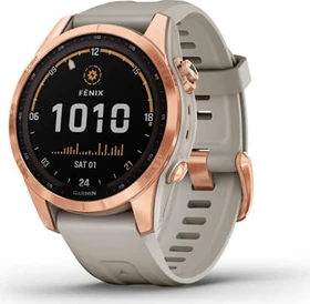Garmin Fenix 7S Solar rose gold/light sand