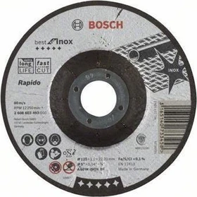 Bosch Professional A60WBF Best for Inox Trennscheibe, 125x1x22.23mm, 1 Stück
