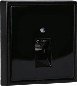 Jung Serie LS Abdeckung für IAE/UAE-Anschlussdose 1x 8-polig, schwarz