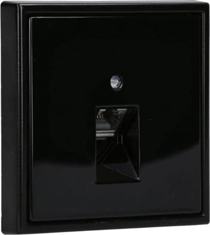 Jung Serie LS Abdeckung für IAE/UAE-Anschlussdose 1x 8-polig, schwarz
