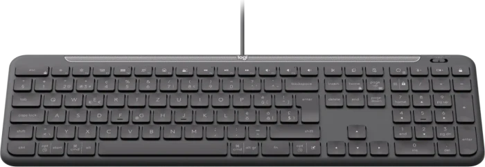 Logitech K620 Signature Slim Wired for Business, Graphite, USB, CH