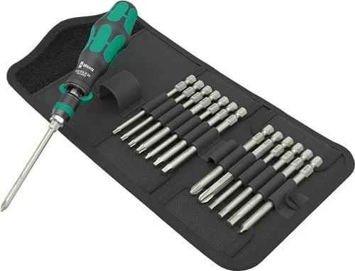 Wera Kraftform Kompakt 838 RA-R M Imperial Set 1 Bitset inkl. Tasche, 15-tlg.