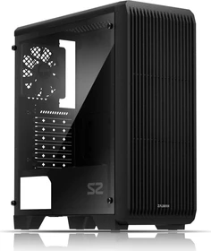 Zalman S2, schwarz, Acrylfenster