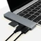 LogiLink 2x Thunderbolt 3 auf USB-C/USB-A Multiport Adapter, silber Vorschaubild
