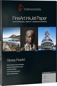 Hahnemühle Digital Glossy FineArt Photo Rag Baryta Fotopapier hochglänzend weiß, A4, 315g/m², 25 Blatt