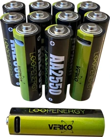 Verico LoopEnergy Mignon AA Li-Ion USB-C 1700mAh, 12er-Pack