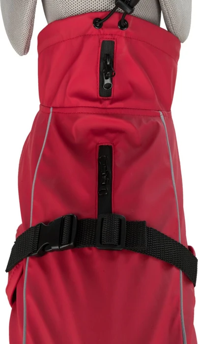 Trixie Vimy Regenmantel für Hunde, rot, 40cm
