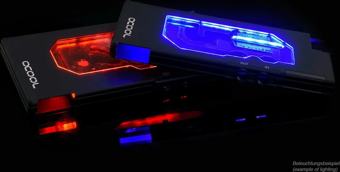 Alphacool Eisblock GPX-A Acryl AMD RX Vega M01 mit Backplate, schwarz