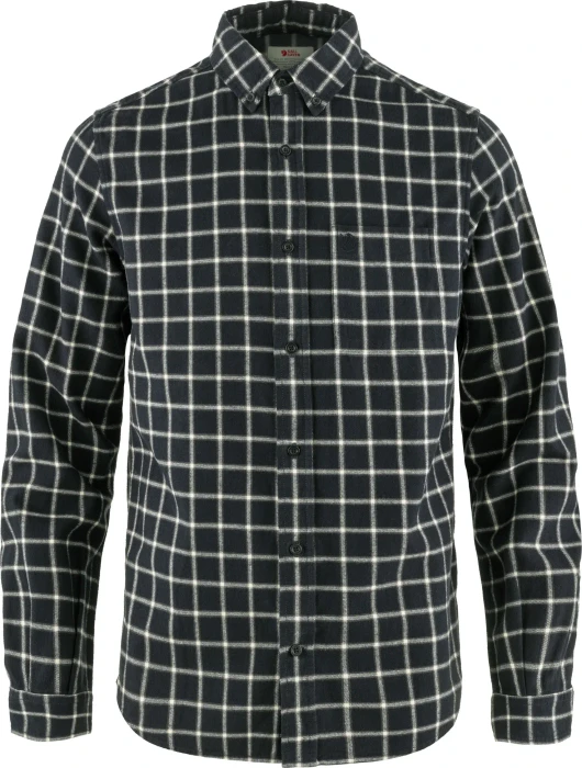 Fjällräven Övik Flannel Hemd langarm dark navy/chalk white (Herren)