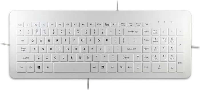 Man & Machine Very Cool Flat Keyboard, weiß, USB, DE
