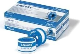 BSN medical Leukofix Fixierpflaster, 2.5cm x 5m, 12 Stück