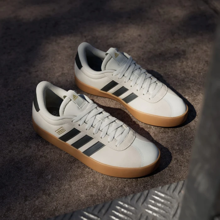 adidas VL Court 3.0 off white/grey six/gold metallic (Damen)
