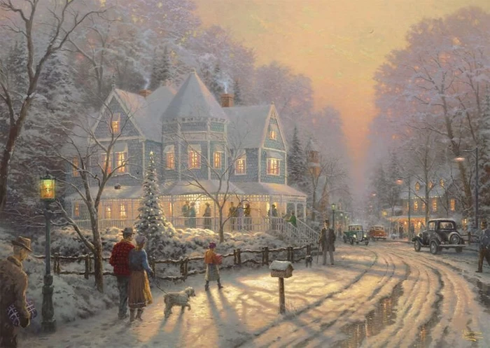 Schmidt Spiele Thomas Kinkade Feierliche Weihnachtstage