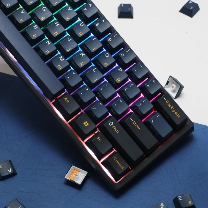 Ducky One 3 Pro Mini, Nazca Line, MX2A RGB BROWN, USB, US