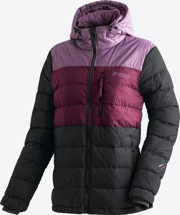 Maier Sports Lomnica Jacke black/berry p/cherry wine (Damen)