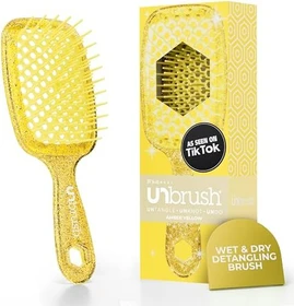 UNbrush Detangling Brush amber yellow