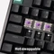 Keychron K10 HE Wireless, schwarz, LEDs RGB, Gateron 2.0 Magnetic Nebula, USB/Bluetooth, US Vorschaubild