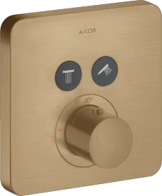 Hansgrohe Axor ShowerSelect softcube Thermostat mit 2 Ventilen brushed bronze