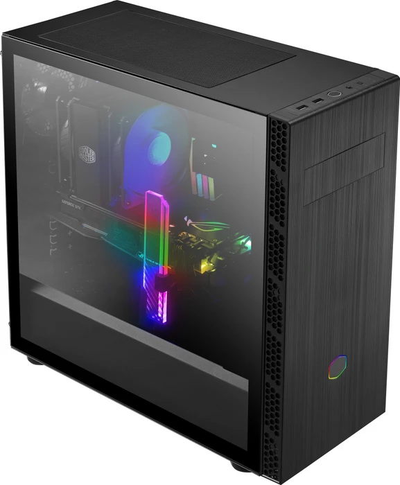 Cooler Master MasterBox MB600L V2, schwarz, mit 5.25" Schacht, Glasfenster