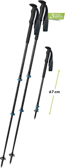 Komperdell Carbon C3 Pro Trekkingstöcke schwarz/blau