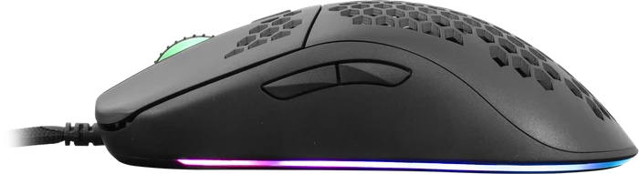 White Shark Galahad Black Gaming Mouse, schwarz, USB