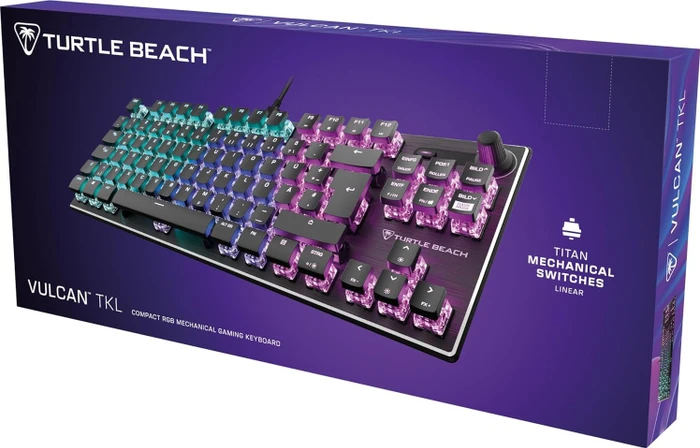 Turtle Beach Vulcan TKL, LEDs RGB, TITAN Mechanical Linear, USB, FR
