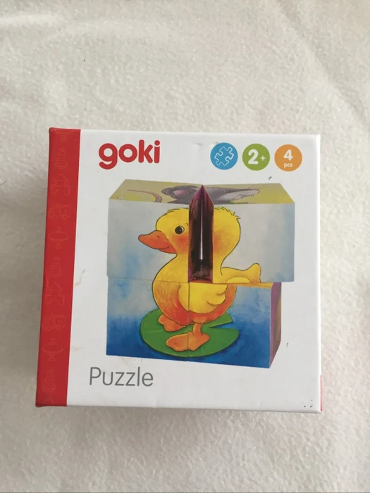 Goki Würfelpuzzle Tierkinder