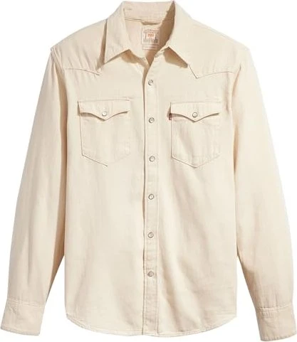 Levi's Barstow Standard Fit Western Hemd langarm eddlyn ecru (Herren)