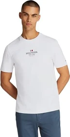 Tommy Hilfiger Roundneck Logo T-Shirt kurzarm weiß (Herren)