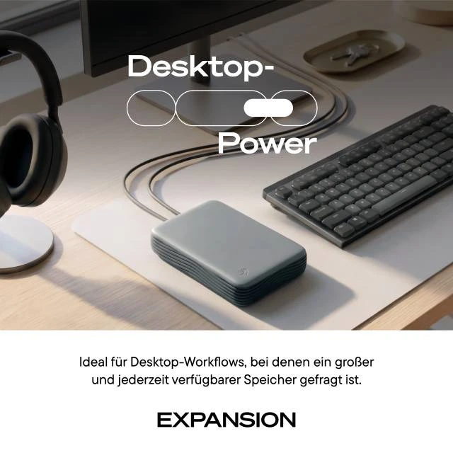 Seagate Expansion Desktop (2026), 16TB, USB 3.0 Micro-B