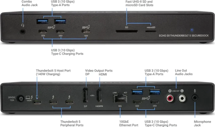 Sonnet Echo 20 Thunderbolt 5 SecureDock, Thunderbolt 5 [Buchse]