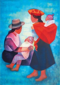 Bluebird Puzzle Louis Toffoli Famille Péruvienne, 1986