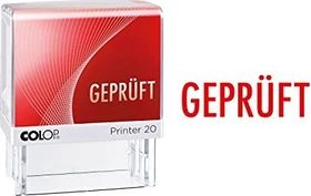 COLOP Printer 20 LGT Textstempel GEPRÜFT, 38x14mm, rot