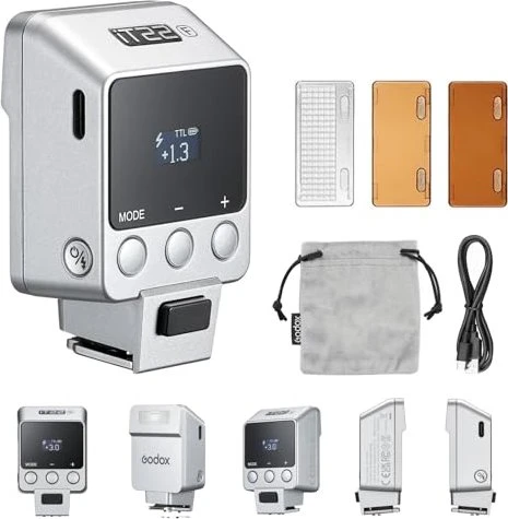 Godox iT22 F Mini Blitz für Fujifilm silber