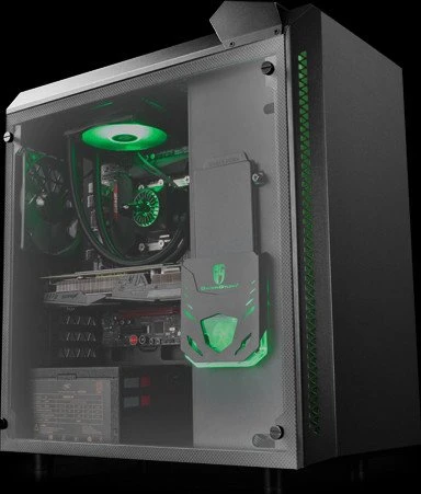 DeepCool Gamer Storm Baronkase Liquid schwarz, Glasfenster