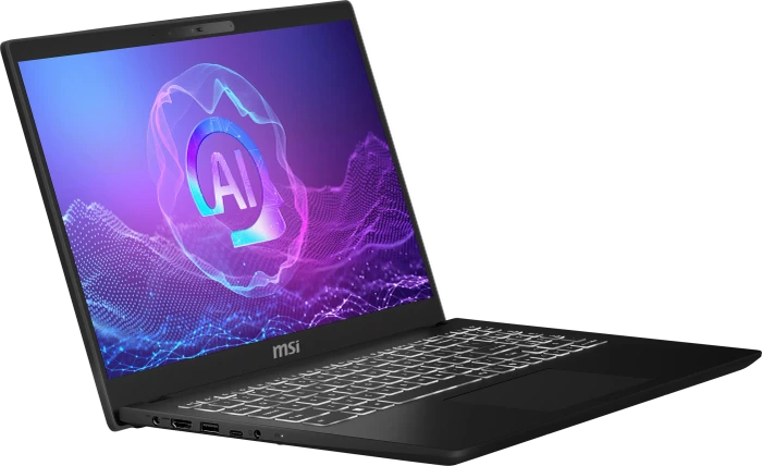 MSI Modern 15 H AI C2HMG-265, schwarz, Core Ultra 7 255H, 16GB RAM, 512GB SSD, DE
