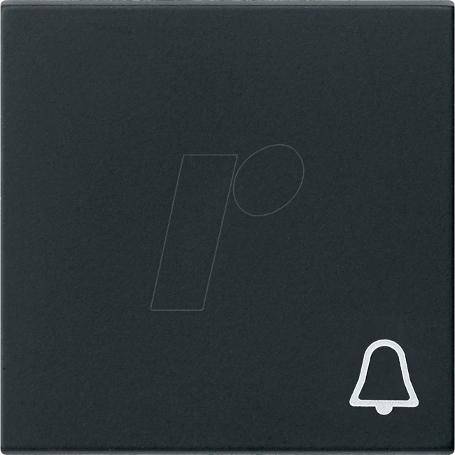 Gira System 55 Wippe mit Symbol Klingel, schwarz matt