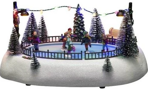 Konstsmide Motiv Szenerie Eisbahn LED 12x mehrfarbig
