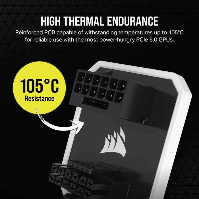 Corsair 12VHPWR Winkeladapter 180 Grad, PCIe 5.0 12VHPWR GPU Power Bridge