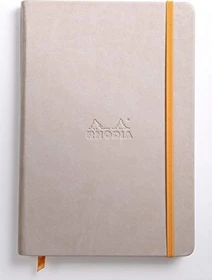 Rhodia Rhodiarama Notizbuch, A5, liniert, Hardcover, beige, 96 Blatt