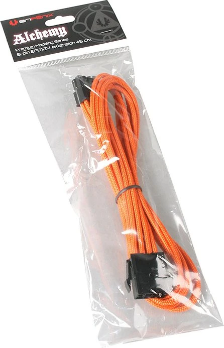 BitFenix Alchemy 8-Pin EPS12V Verlängerung 45cm, sleeved orange