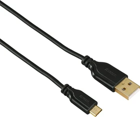 Hama USB 2.0 Kabel USB-A [Stecker] auf USB Micro-B [Stecker], 0.75m (00074251)