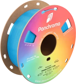 Polymaker Panchroma PLA Translucent, Cyan, Spule, 1.75mm, 1.00kg
