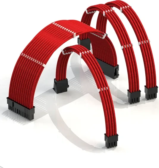 LinkUP PSU Cable Extension Kit, Rot