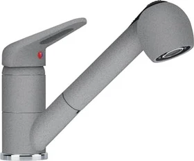 Franke Novara Plus Auszugsbrause Fragranit + steingrau