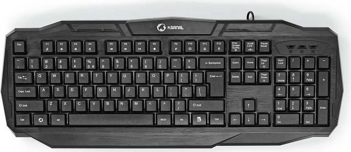 Nedis Gaming Tastatur, LEDs RGB, schwarz, USB, US