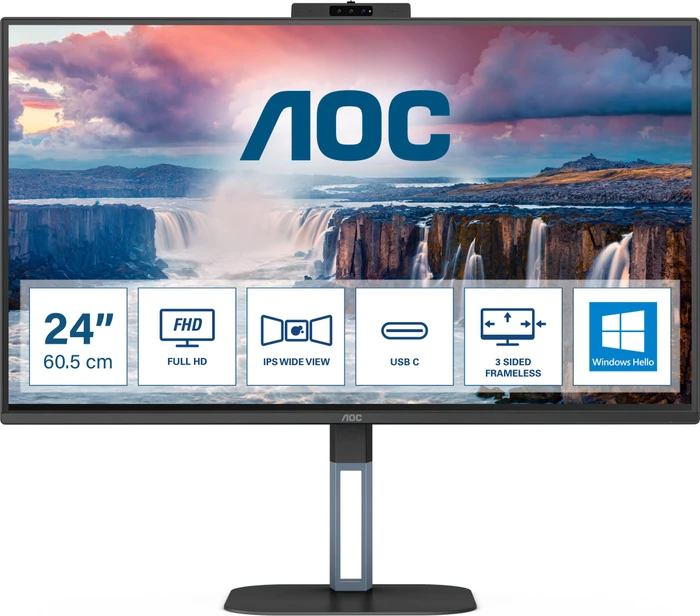 AOC 24V5CW/BK, 23.8"