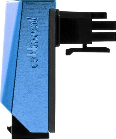 CableMod 12VHPWR Winkeladapter 90 Grad, Variante B, Sense-Pins an der Oberseite, blau